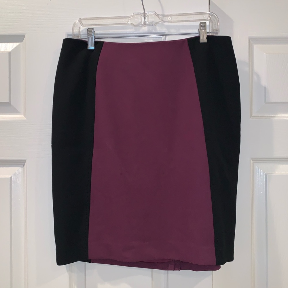 Black and Purple A Line Skirt